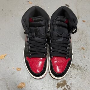 Jordan Men's Athletic Shoes in Black and Red